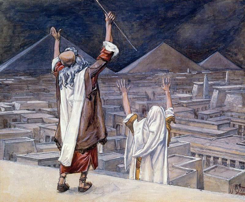  James Tissot The Plague of Locusts - Hand Painted Oil Painting