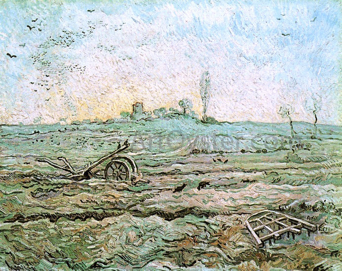  Vincent Van Gogh The Plough and the Harrow (after Millet) - Hand Painted Oil Painting