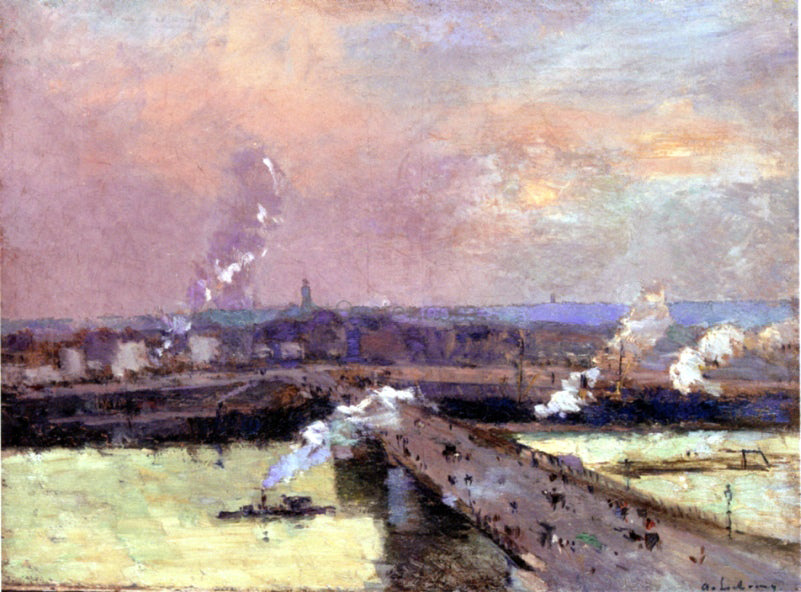  Albert Lebourg The Pont Boieldieu, Rouen - Hand Painted Oil Painting