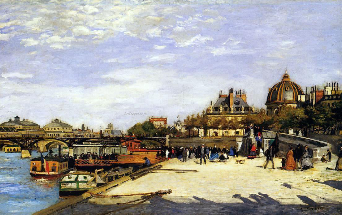  Pierre Auguste Renoir The Pont des Arts and the Institut de France - Hand Painted Oil Painting