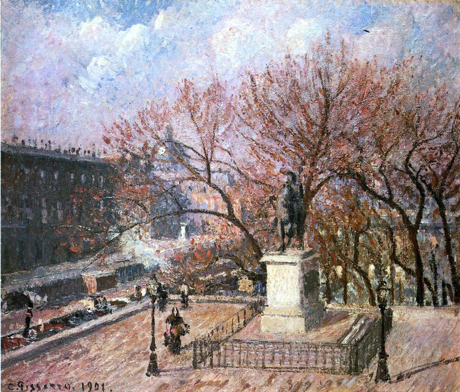  Camille Pissarro The Pont-Neuf and the Statue of Henri IV - Hand Painted Oil Painting