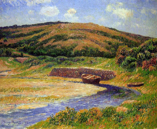  Henri Moret The Port of Guilly, Finistere - Hand Painted Oil Painting
