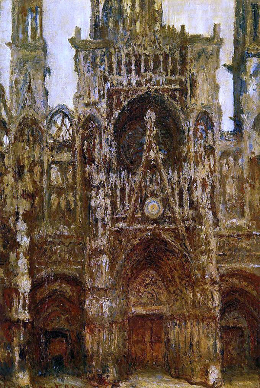 Claude Oscar Monet The Portal, Harmony in Brown - Hand Painted Oil Painting