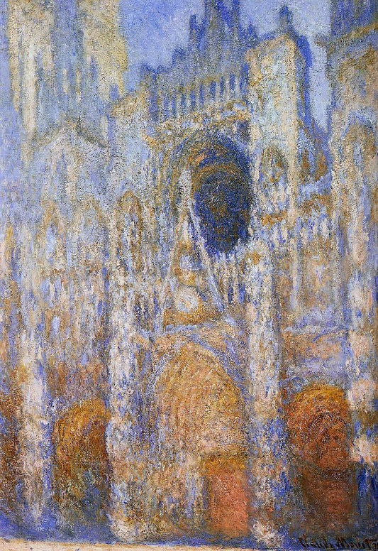  Claude Oscar Monet The Portal of Rouen Cathedral at Midday - Hand Painted Oil Painting