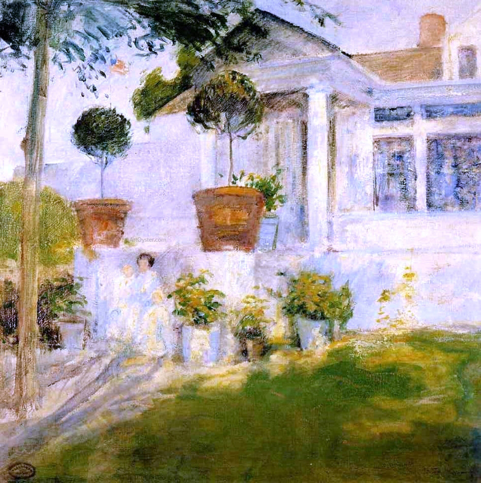  John Twachtman The Portico - Hand Painted Oil Painting