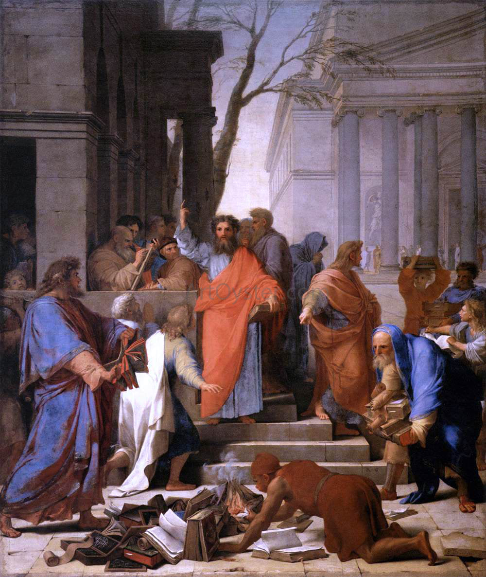  Eustache Le Sueur The Preaching of St Paul at Ephesus - Hand Painted Oil Painting