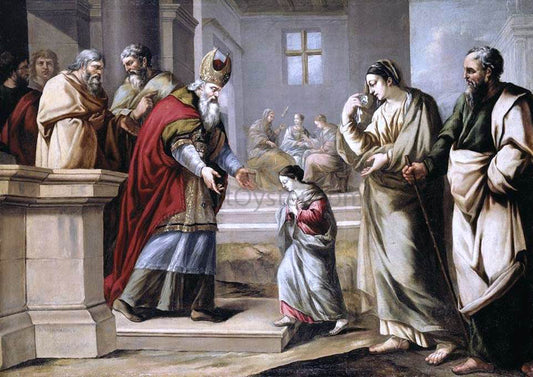  Pierre Mignard The Presentation of the Virgin in the Temple - Hand Painted Oil Painting