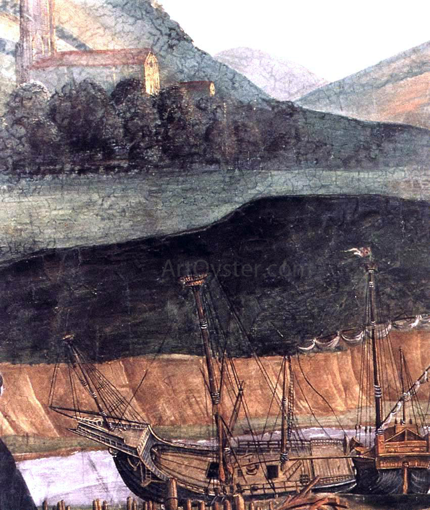  Sandro Botticelli The Punishment of Korah and the Stoning of Moses and Aaron (detail 6) (Cappella Sistina, Vatican) - Hand Painted Oil Painting