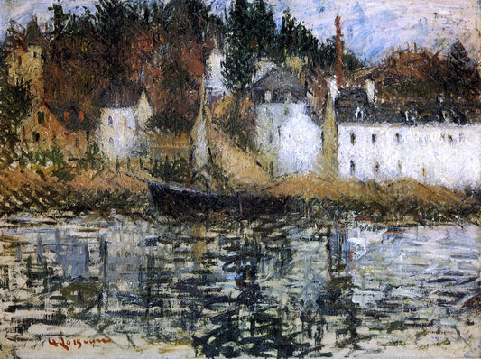  Gustave Loiseau The Quay at Pont Aven - Hand Painted Oil Painting