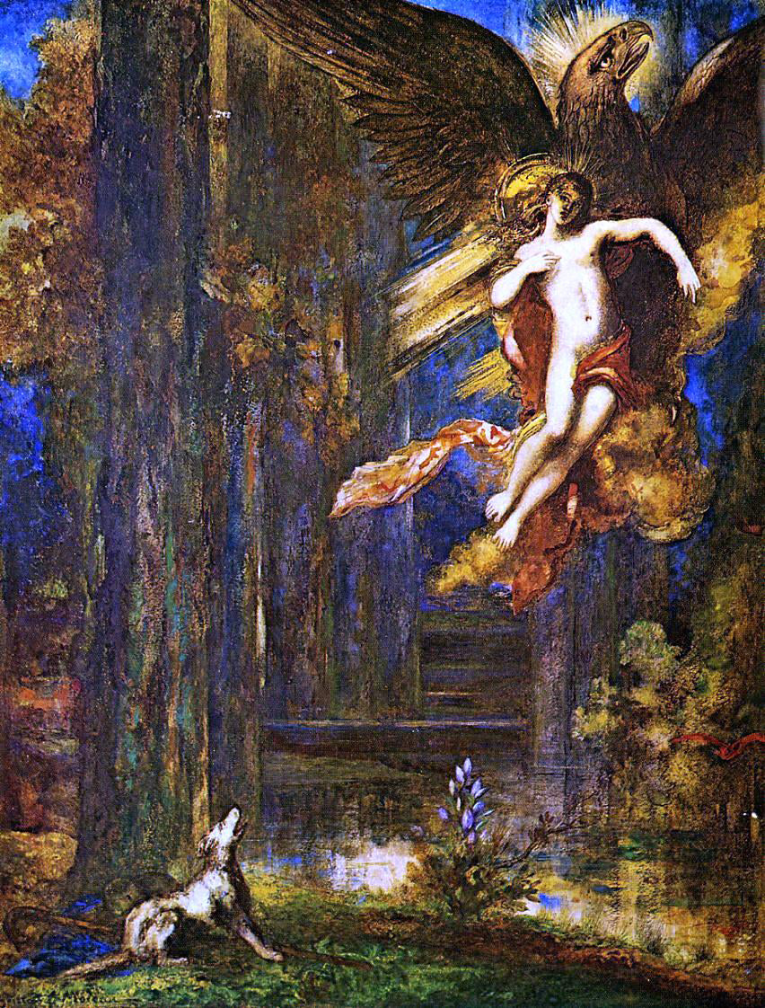  Gustave Moreau The Raising of Ganamede - Hand Painted Oil Painting