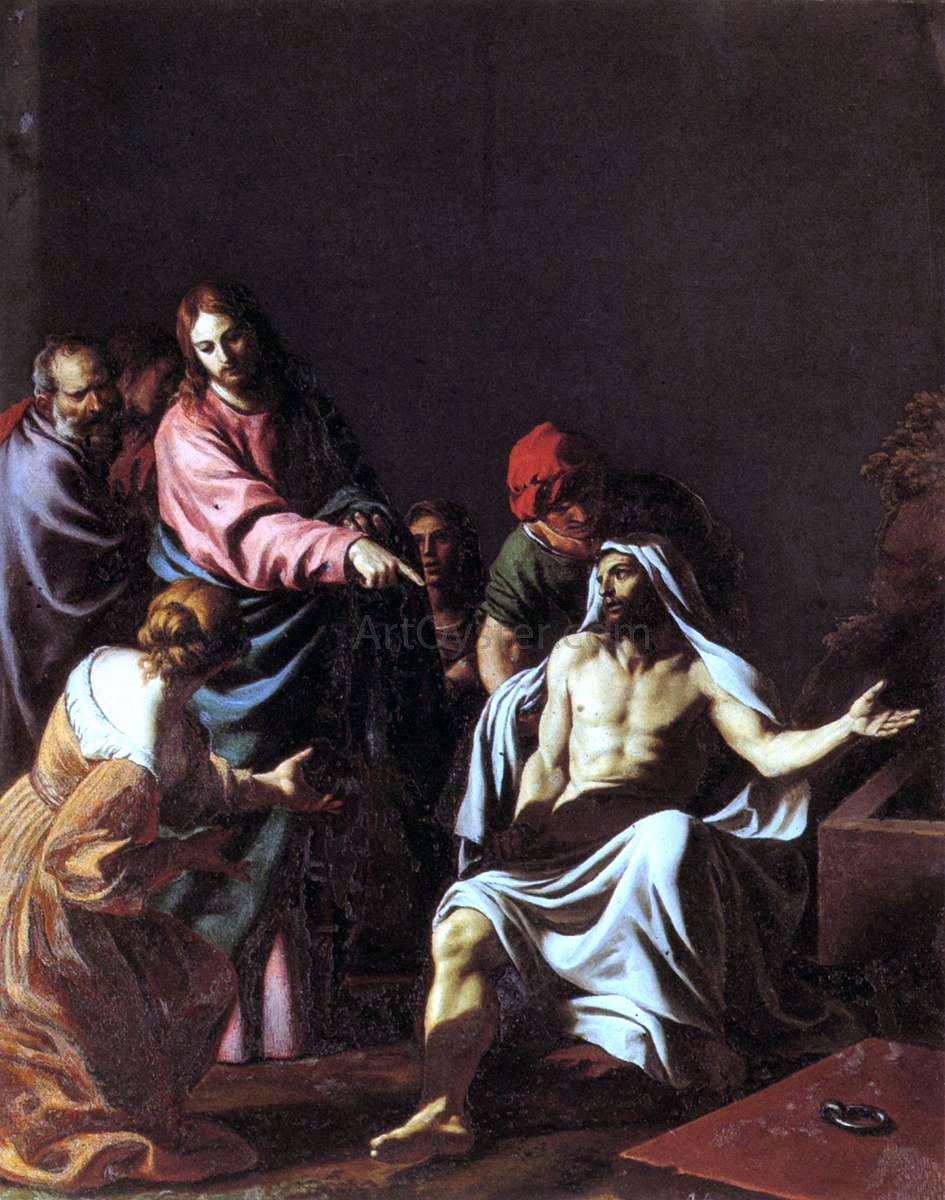  Alessandro Turchi The Raising of Lazarus - Hand Painted Oil Painting