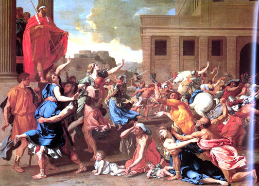  Nicolas Poussin The Rape of the Sabine Women - Hand Painted Oil Painting