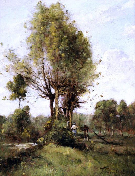  Paul Desire Trouillebert The Reaper by the River - Hand Painted Oil Painting