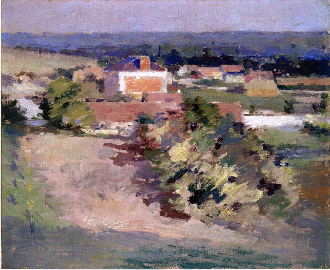  Theodore Robinson The Red House - Hand Painted Oil Painting