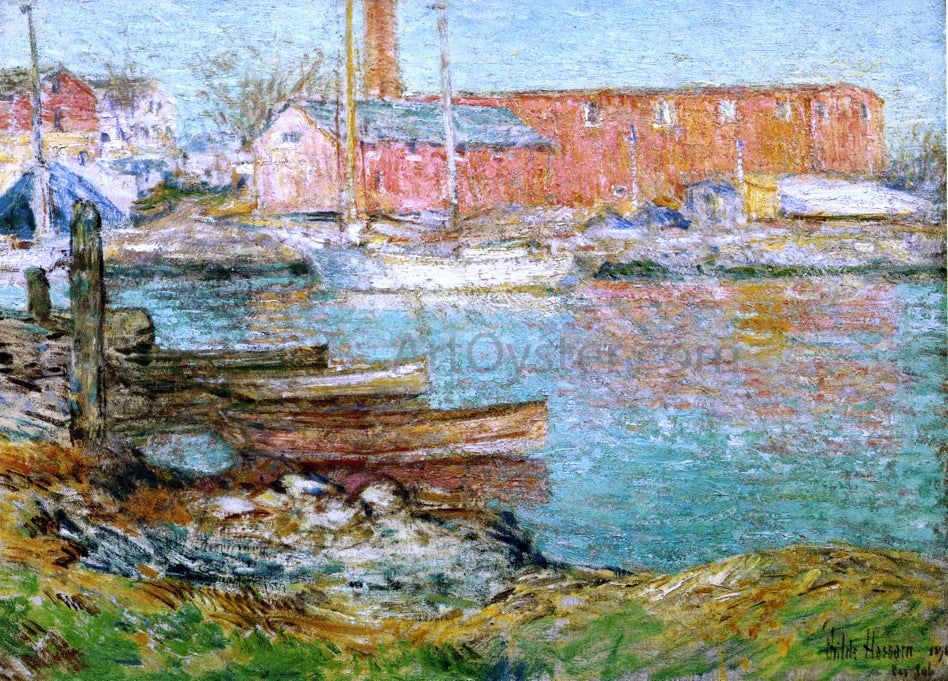  Frederick Childe Hassam The Red Mill, Cos Cob - Hand Painted Oil Painting