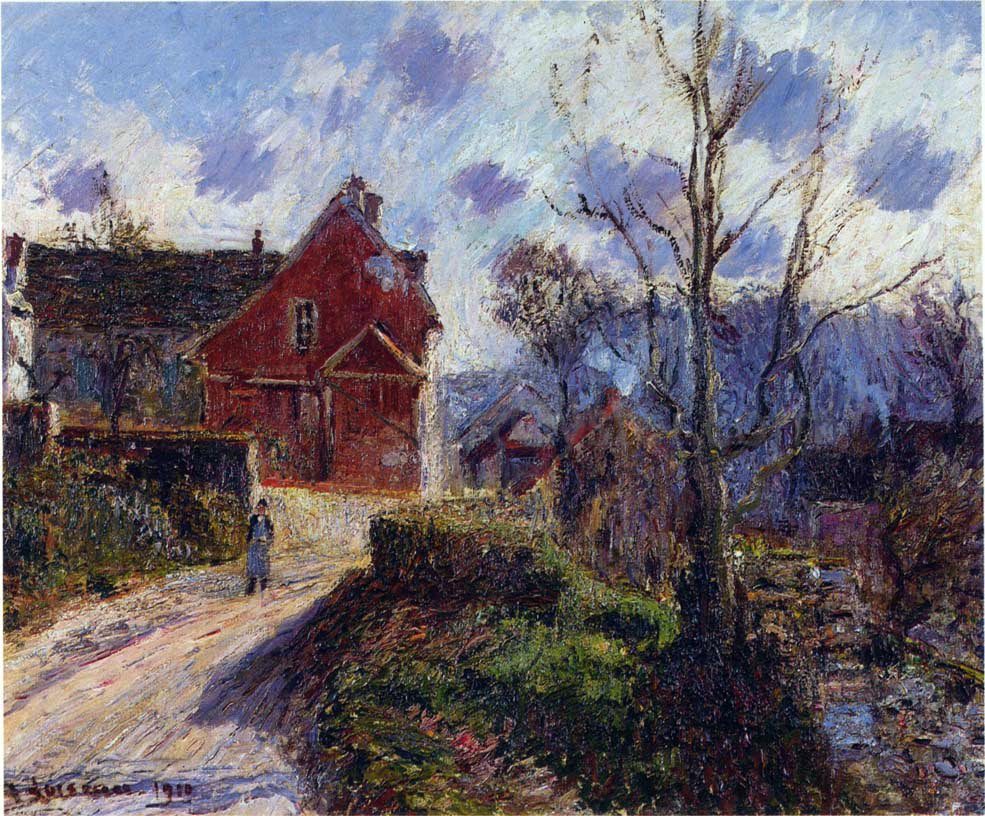  Gustave Loiseau The Red Painted House - Hand Painted Oil Painting