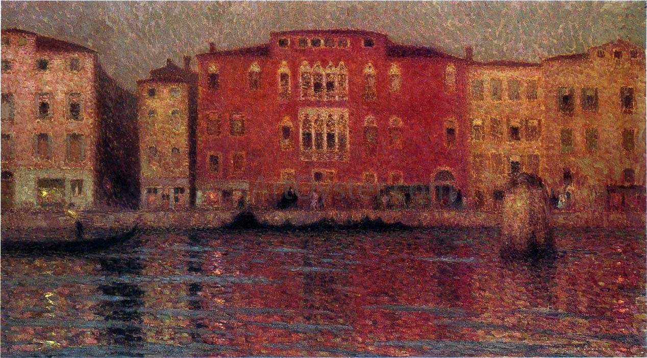  Henri Le Sidaner The Red Palace in Venice - Hand Painted Oil Painting