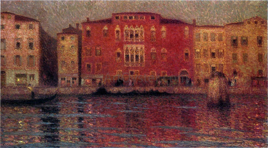  Henri Le Sidaner The Red Palace in Venice - Hand Painted Oil Painting