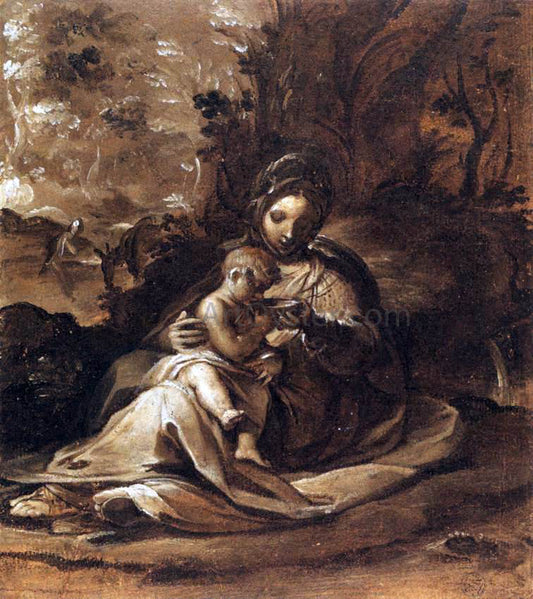  Rutilio Manetti The Rest on the Flight into Egypt - Hand Painted Oil Painting