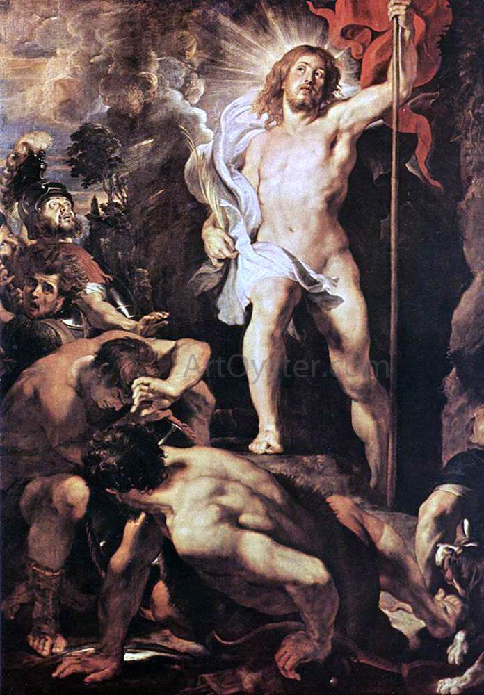 Peter Paul Rubens The Resurrection of Christ  (central panel) - Hand Painted Oil Painting