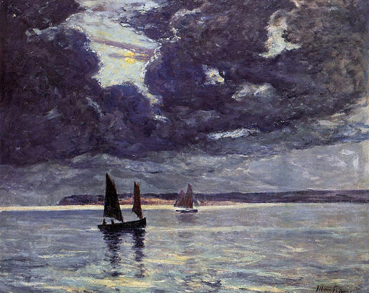  Maxime Maufra The Return of the Fishing Boats - Hand Painted Oil Painting