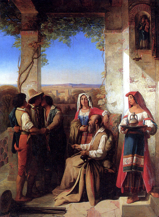  Stanislas Benoit Darondeau The Return of The Prodigal Son - Hand Painted Oil Painting