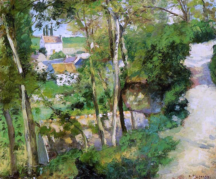  Camille Pissarro The Rising Path, Pontoise - Hand Painted Oil Painting