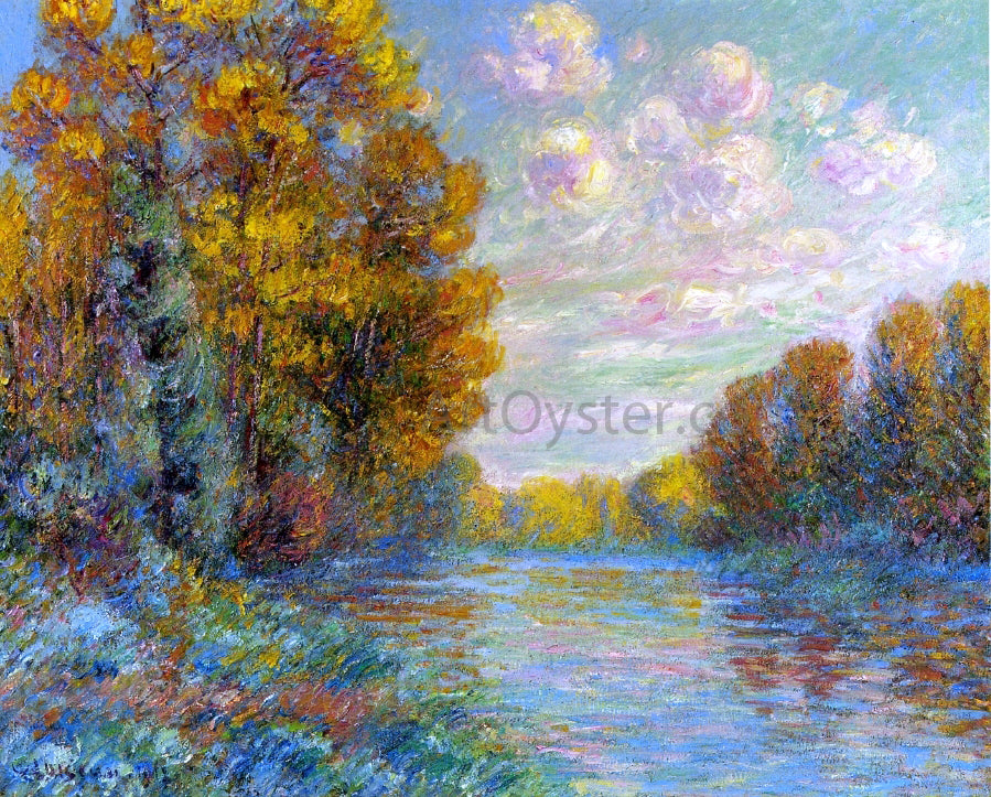  Gustave Loiseau The River in Autumn - Hand Painted Oil Painting