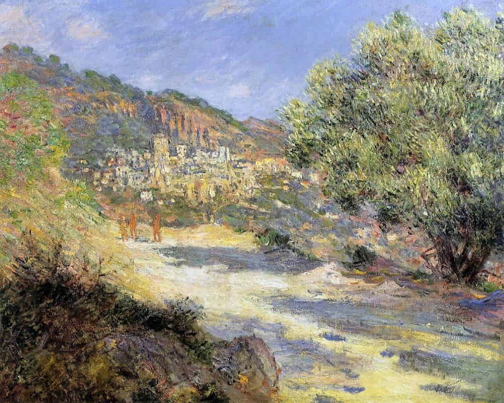  Claude Oscar Monet The Road to Monte Carlo - Hand Painted Oil Painting