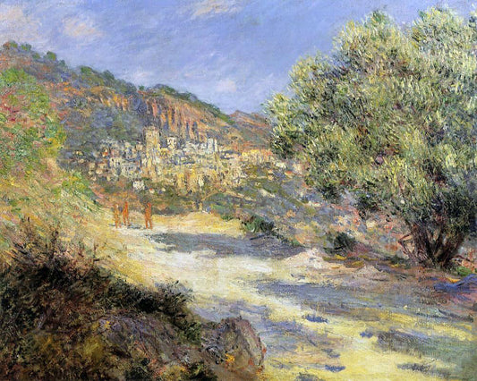  Claude Oscar Monet The Road to Monte Carlo - Hand Painted Oil Painting