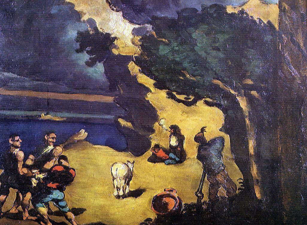  Paul Cezanne The Robbers and the Donkey - Hand Painted Oil Painting