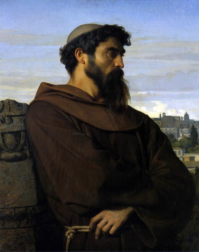  Alexandre Cabanel The Roman Monk - Hand Painted Oil Painting