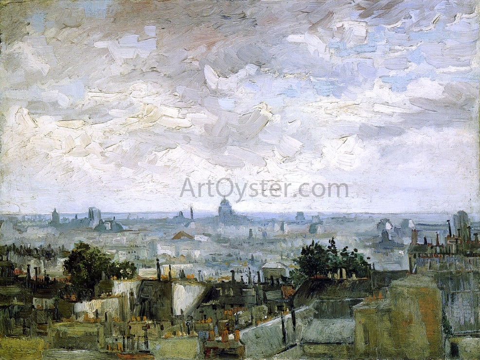  Vincent Van Gogh The Roofs of Paris - Hand Painted Oil Painting