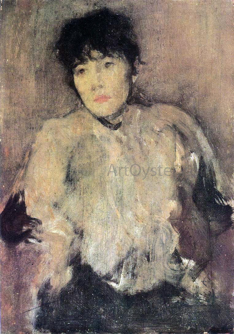  James McNeill Whistler A Rose Scarf - Hand Painted Oil Painting