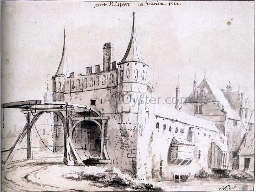  Jan Van Kessel The Rotterdam Gate at Delft - Hand Painted Oil Painting