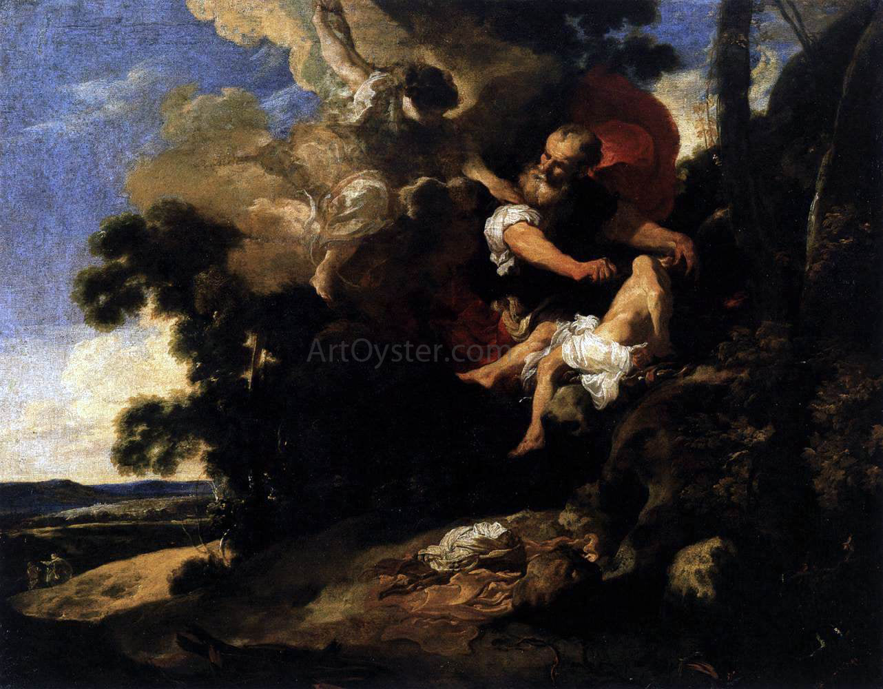  Johann Liss The Sacrifice of Isaac - Hand Painted Oil Painting