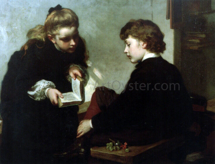  James Sant The Schoolmasters' Daughter - Hand Painted Oil Painting