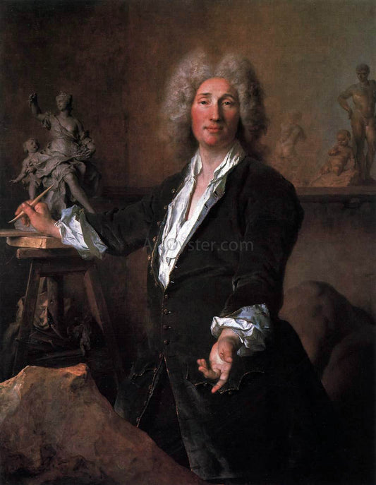  Nicolas De Largilliere The Sculptor Nicolas Coustou in His Atelier - Hand Painted Oil Painting