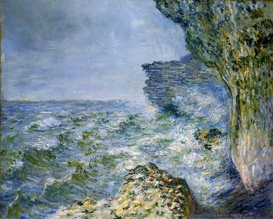  Claude Oscar Monet The Sea at Fecamp - Hand Painted Oil Painting