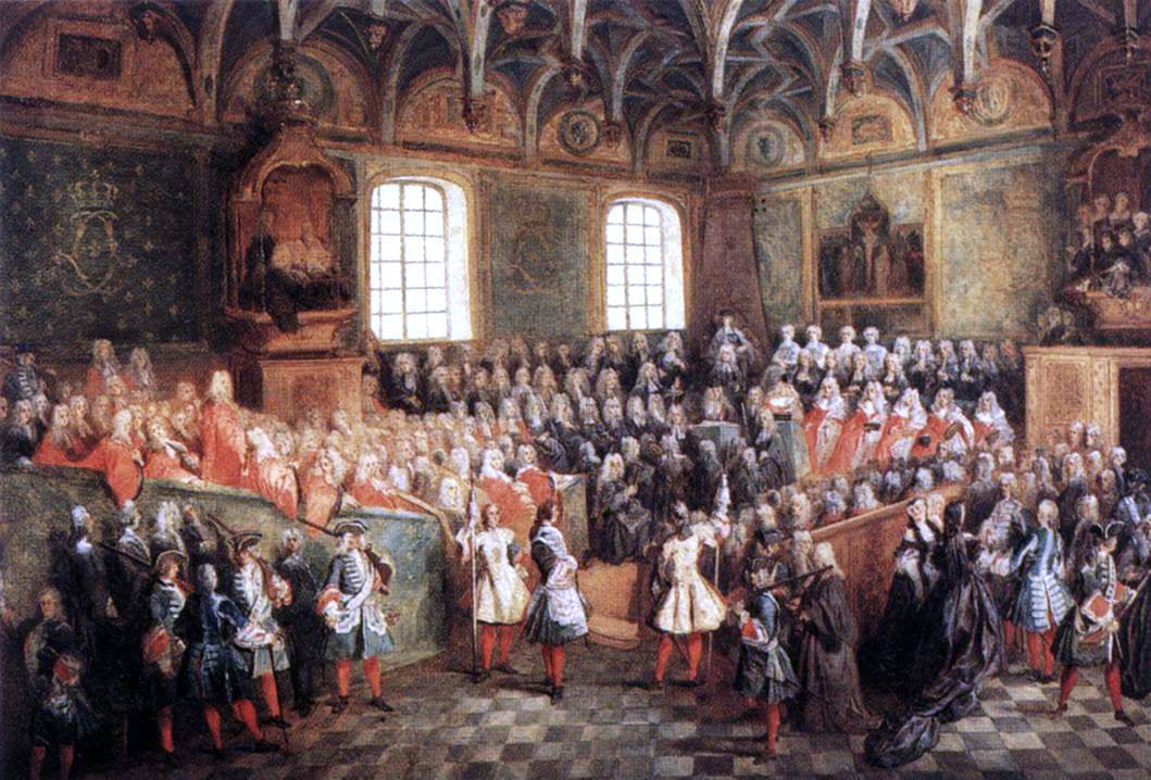  Nicolas Lancret The Seat of Justice in the Parliament of Paris in 1723 - Hand Painted Oil Painting