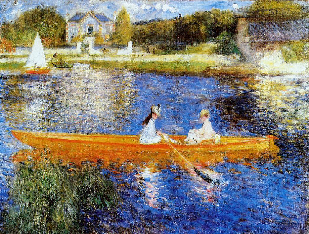  Pierre Auguste Renoir The Seine at Asnieres (also known as The Skiff) - Hand Painted Oil Painting