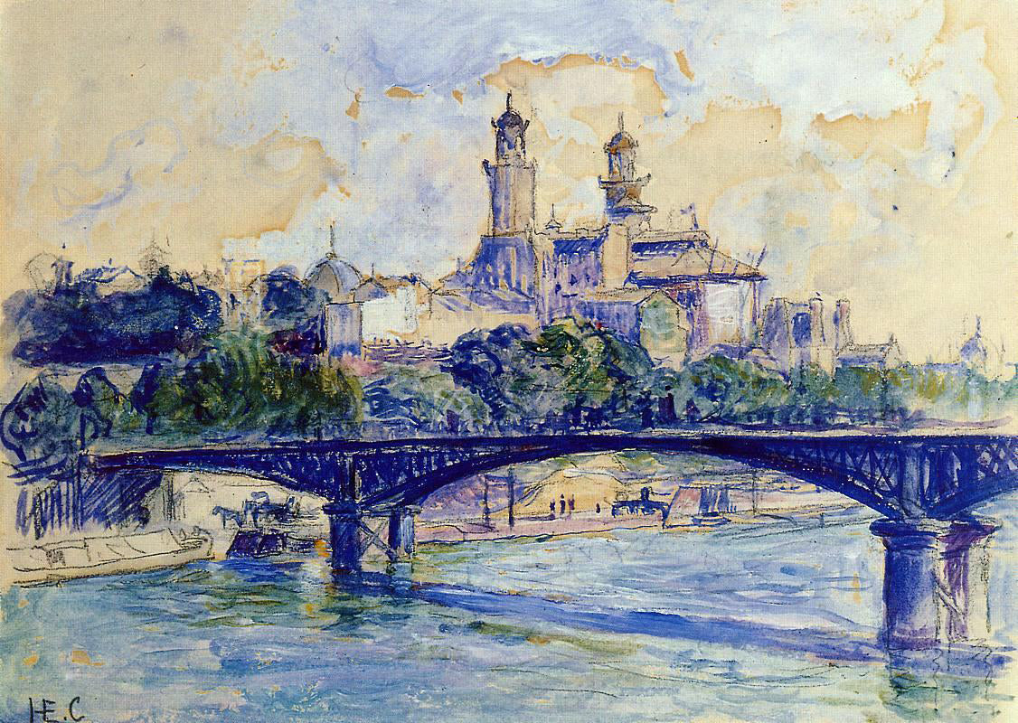  Henri Edmond Cross The Seine by the Trocadero - Hand Painted Oil Painting