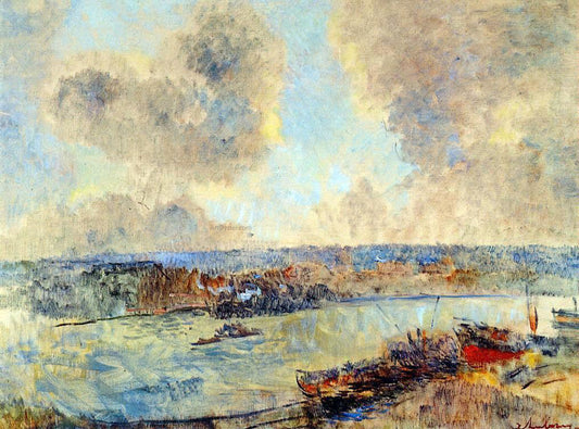  Albert Lebourg The Seine near Paris - Hand Painted Oil Painting