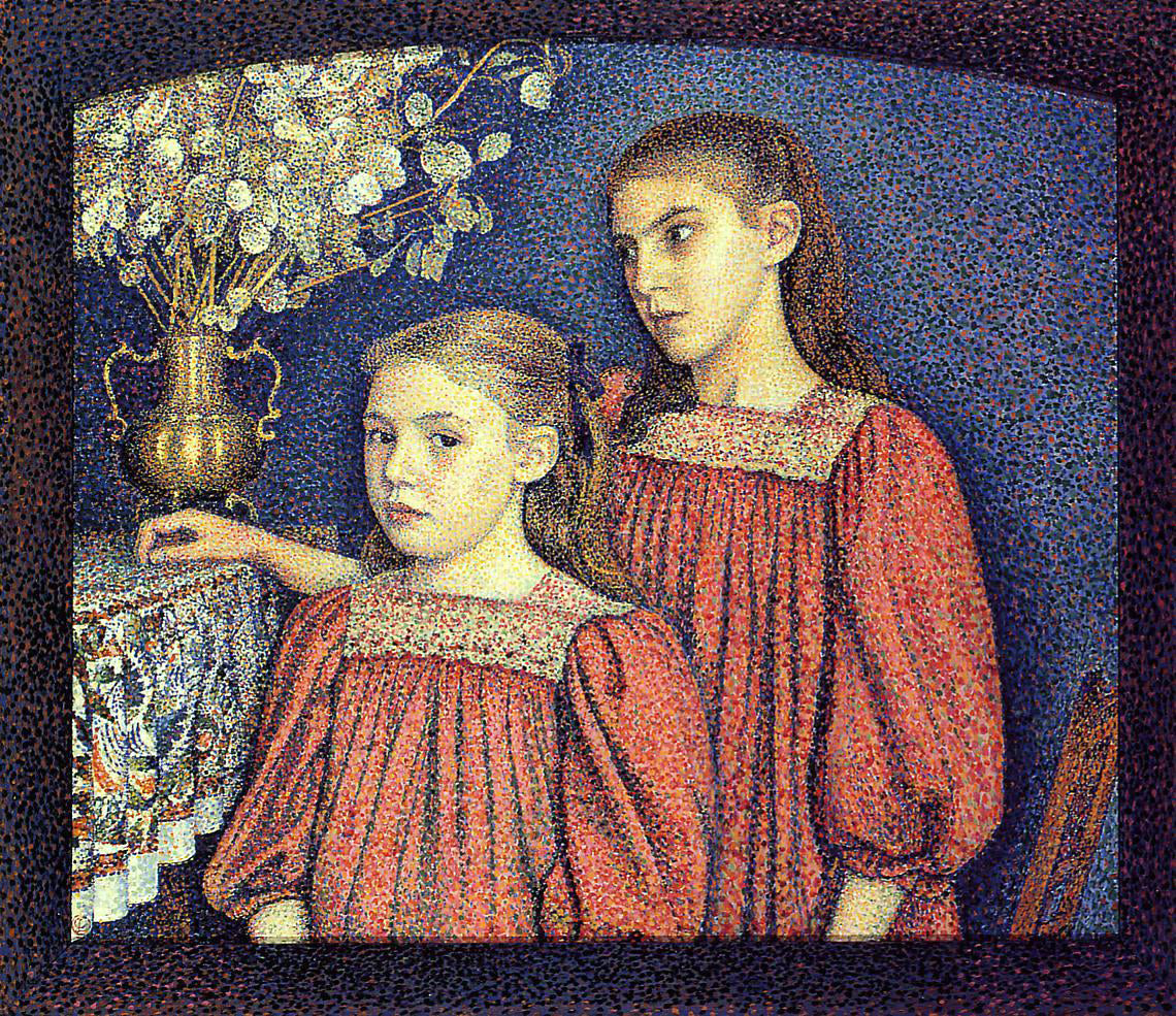  Georges Lemmen The Serrys Sisters - Hand Painted Oil Painting