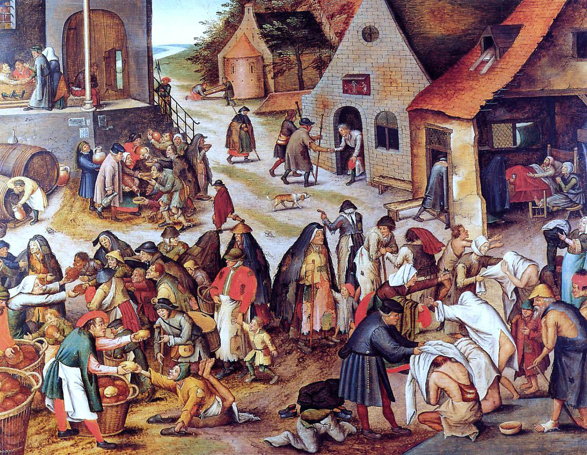  The Younger Pieter Bruegel The Seven Acts of Charity (also known as The Seven Acts of Mercy) - Hand Painted Oil Painting