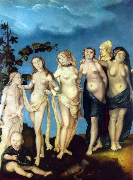  Hans Baldung The Seven Ages of Woman - Hand Painted Oil Painting