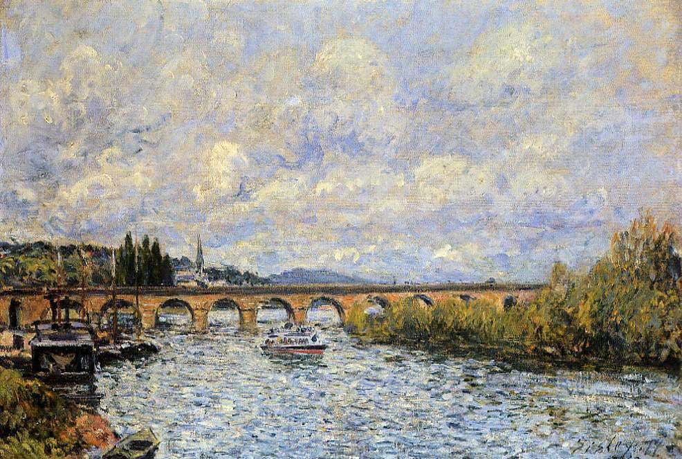  Alfred Sisley The Sevres Bridge - Hand Painted Oil Painting