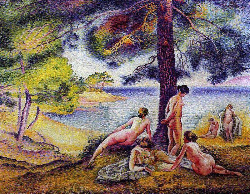  Henri Edmond Cross The Shady Beach - Hand Painted Oil Painting