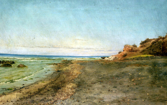  Pietro Barucci The Shore of Maccarese Near Fregene Rome - Hand Painted Oil Painting