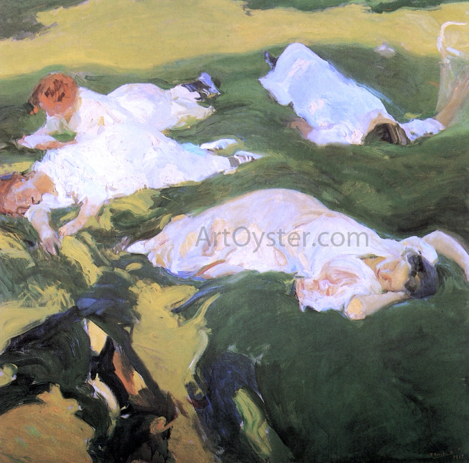  Joaquin Sorolla Y Bastida The Siesta - Hand Painted Oil Painting